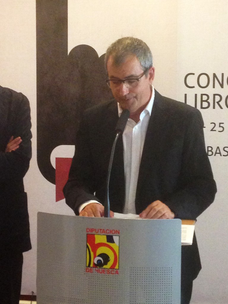 Fernando García Mongay en la presentación I Congreso de Libro Electrónico Barbastro