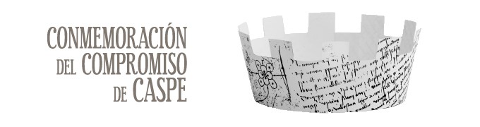 Diseño del cartel ‘Conmemoración del Compromiso de Caspe 2014’ Diseño del cartel ‘Conmemoración del Compromiso de Caspe 2014’